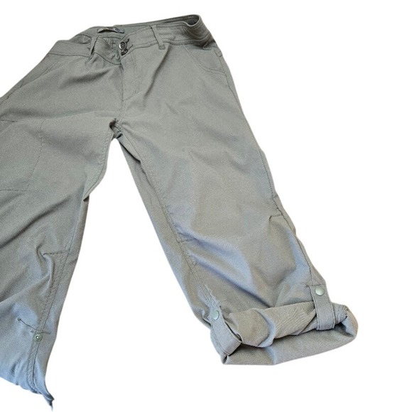 Prana Women's Cargo Pants Khaki Green Straight‎ Leg Outdoor Casual Sz 16 - Picture 3 of 9